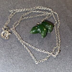 3/$30 Beautiful Jade Bear Necklace